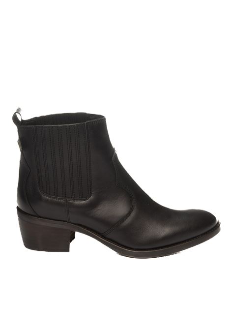 black leather ankle boot DAKOTA BOOTS | DKT73TEXAS-NEGRO